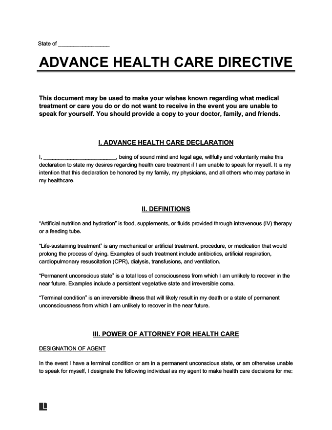 advance directive
