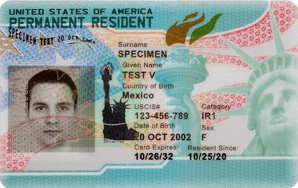 2023 green card front